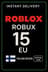 Roblox 15 Euro Game Card (EU)