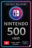 Nintendo eShop išankstinio apmokėjimo kortelė - 500 HKD