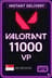 Valorant Points - 11000 VP (Singapore)