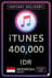아이튠즈 기프트 카드 인도네시아 - 400.000 IDR