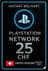 PSN कार्ड स्विट्ज़रलैंड - २५ CHF