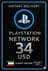 PSN Նվեր Քարտ Քուվեյթ - 34$ (KW)