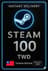 Steam Wallet Թայվան 100 TWD