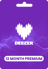 Deezer Premium 12 Айлық FR Сыйлық картасы