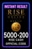 Rise Online World Mobile 5000 + 200 Rise Cash