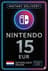 Nintendo eShop картасы - 15€ (Нидерланддар)
