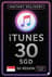 iTunes Gift Card 30 SGD