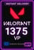 Valorant Points 1375 VP (EU Server)
