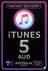 iTunes Gift Card AUD5