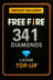Recarga de 341 Diamantes de Free Fire (LATAM)
