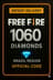 Free Fire - 1060 Diamantes Código + 10% de Bônus Brazil