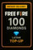 Recarga de 100 Diamantes en Free Fire (LATAM)