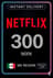 Netflix Gift Card 300 MXN