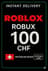 Roblox 100 CHF Játékkártya (CH)