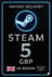 Steam Wallet Code 5 GBP