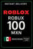 Roblox 100 MXN Game Card (MX)