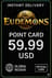 Tarjeta de Puntos Eudemons 59.99 USD