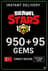Brawl Stars 950 + 95 Gems (Top-Up) - Turkey