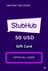 StubHub Ajándékutalványok - 50$
