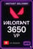 Valorant Points - 3650 VP (Hong Kong)