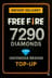 Doładowanie 7290 diamentów Free Fire (Indonezja)