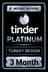 Tinder Platinum - 3 Month