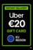 Uber նվեր քարտ - 20 EUR