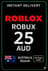 Cartão de Jogo Roblox 25 AUD (AU)