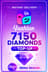 Yaahlan - 7150 Diamonds Top-Up (MENA)