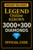 Legend Online 3000 + 300 Reborn Elmas