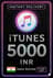iTunes礼品卡印度 - 5000印度卢比