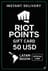 Riot Points Latam Amerika - 50 USD