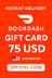 DoorDash Hediye Kartı - 75$