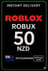 Roblox 50 NZD Խաղային քարտ (ՆԶ)