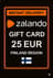 Zalando Ajándékutalvány - 25 EUR (FI)