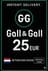 Gall&Gall gjafakort 25 EUR (Holland)