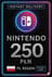 Nintendo eShop Předplacená karta - 250 PLN