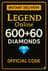 Legend Online 600+60 Elmas EPIN