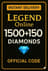 Legend Online 1500+150 Elmas EPIN