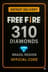 Free Fire - 310 Diamantes Código + 10% de Bônus Brazil