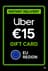 Uber նվեր քարտ - 15 EUR