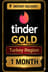 Tinder Gold Kóði - 1 Mánuður