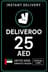 Deliveroo Ajándékkártya 25 AED