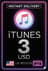 iTunes dárková karta - 3 USD