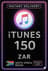 iTunes Gift Card 150 ZAR ZA