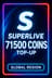 SuperLive 71.500 Coins Top-Up (Global)