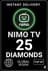 Nimo TV 25 Diamonds (Top-Up)