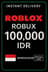 Roblox 100.000 IDR Oyun Kartı (ID)