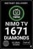Nimo TV 1671 Diamonds (Top-Up)