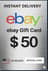 Thẻ quà tặng eBay 50 USD